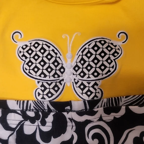 Gymboree Teal, Yellow, and Black Tops Set - Picture 3 of 5